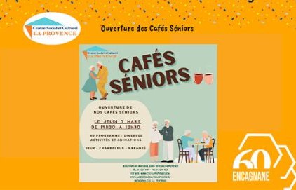 Cafés seniors mensuels au CSC La Provence