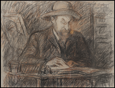 Portrait d'Henri Dobler, fusain, sanguine et crayon sur papier. Marcel Arnaud (1877-1956) Portrait d'Henri Dobler, fusain, sanguine et crayon sur papier. Marcel Arnaud (1877-1956)