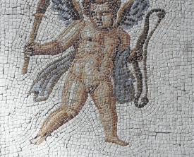 Détail de l'Amour de la Mosaïque à l'Amour - 3-5 rue des Chartreux (…)