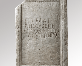 Epitaphe de Firma - Plaque de molasse 89 x 61 cm - Epoque julio-claudienne - (…)