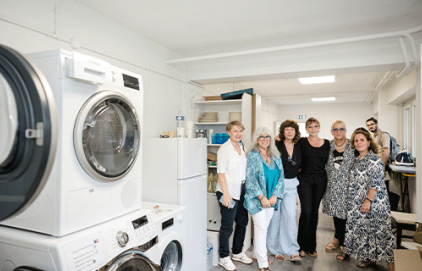 Inauguration d'une laverie solidaire