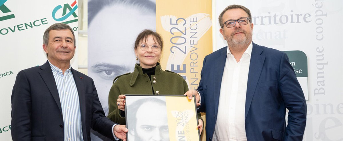 Signature d'une convention de mécénat entre la ville d'Aix-en-Provence et le Crédit Agricole Alpes Provence