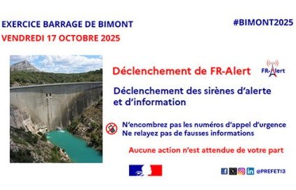 Exercice d'alerte "Rupture du Barrage Bimont"