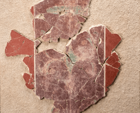 Décor mural du mur sud de la salle à la mosaïque noire - 38/42 boulevard de (…)