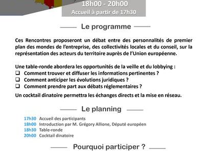 Rencontres de la Veille et du Lobbying Européens en Région Provence-Alpes-Côte