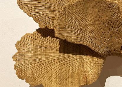 Exposition Agnès K. sculpture sur bois