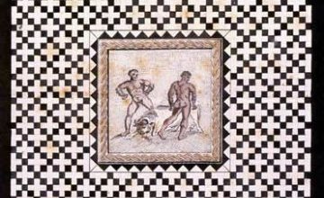 Mosaïque d'Entelle et Darès