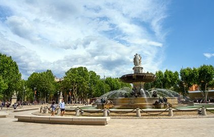 Le rayonnement par nature à Aix