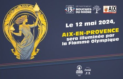 Passage de la flamme olympique à Aix