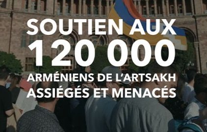 Rassemblement en soutien au peuple arménien place de l'Hôtel de (...)