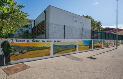 Inauguration de la fresque - École maternelle Jean Giono