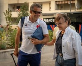 Arrivée de l'équipe de France de rugby à Aix-en-Provence