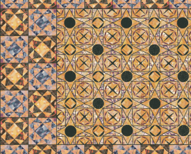 Proposition de restitution du pavement en marqueterie de marbre de la maison (…)