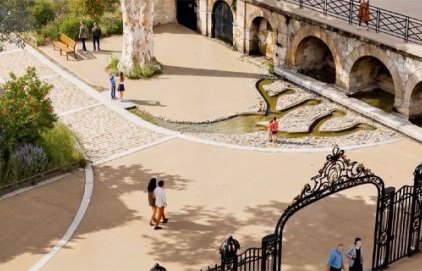 Inauguration des jardins du Faubourg