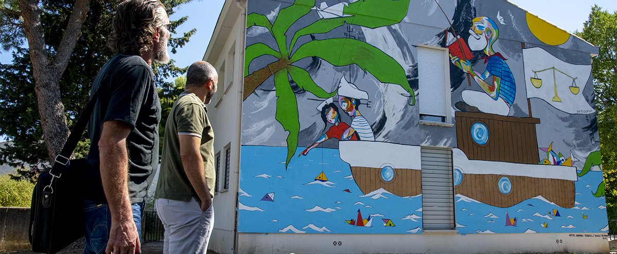 Espace d'Arbaud, le street art à ciel ouvert