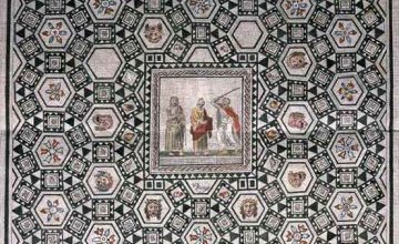 Mosaïque à la scène de comédie 2