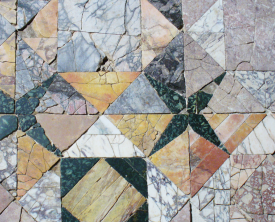 Détail de l'Opus sectile - 8b rue de la Molle 1980