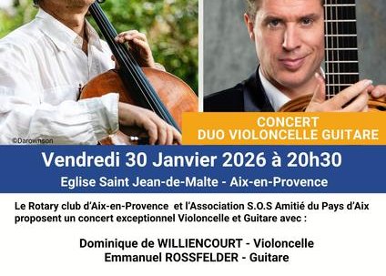 Concert : Violoncelle et Guitare