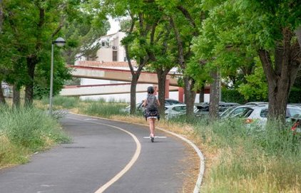 Piste cyclable prolongée - Rotonde du Bois de l'Aune