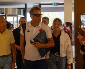 Arrivée de l'équipe de France de rugby à Aix-en-Provence