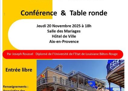 Conférence & Table ronde La Louisiane à travers une histoire familiale
