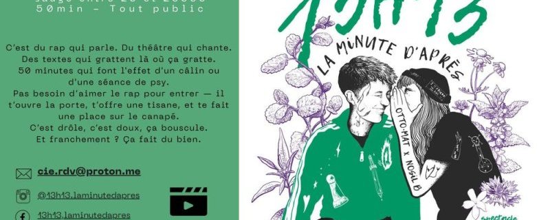 Théâtre : 13h13, la minute d'après