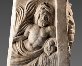 Relief à deux faces - Marbre blanc 51 x 37 cm - Antiquité - Thermes Sextius 1860