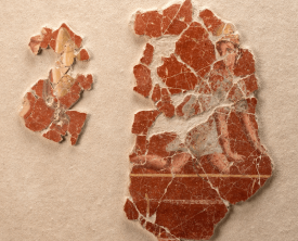 Détail des gladiateurs au combat - Frise de la zone supérieure de la Maison (…)