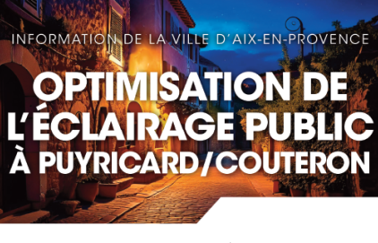 Optimisation de l'éclairage à Puyricard-Couteron