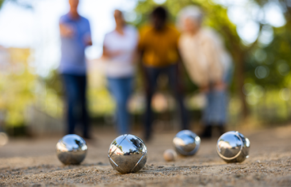 Concours de pétanque à Luynes