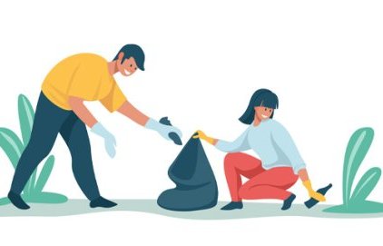 Ramassage de déchets à Luynes
