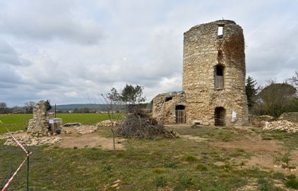 Restauration du moulin de la Coquillade