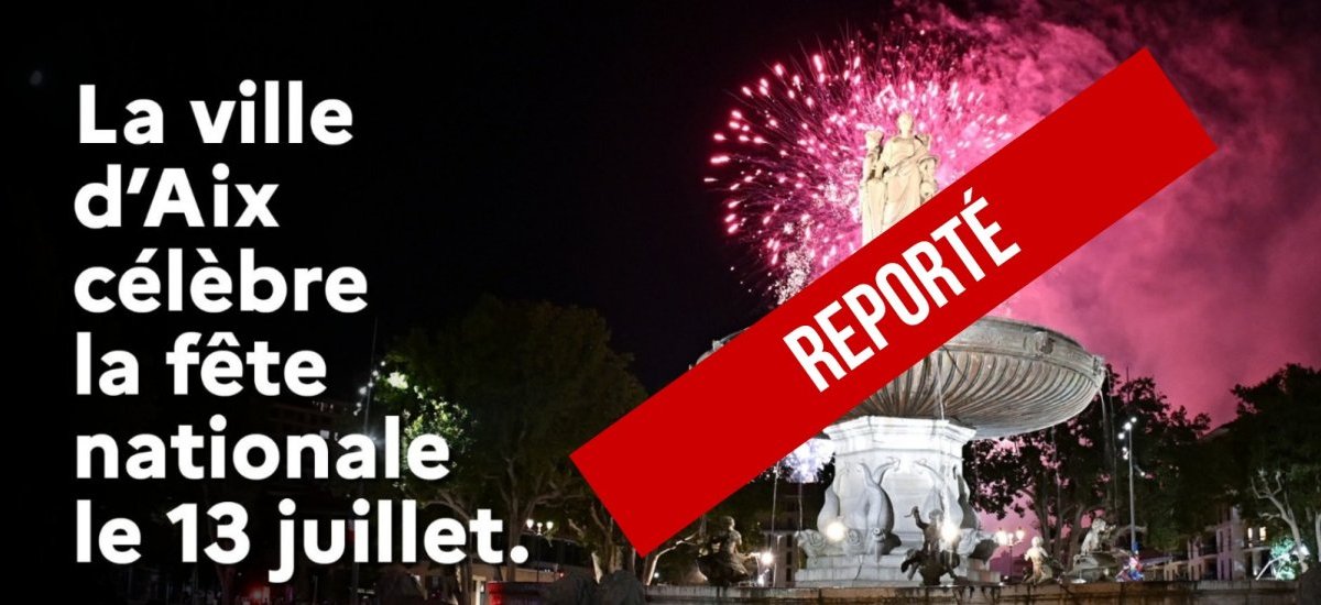 Fête nationale : le feu d'artifice reporté