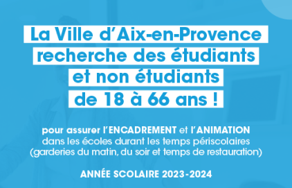 La Ville recrute pour l'encadrement et l'animation dans les (...)