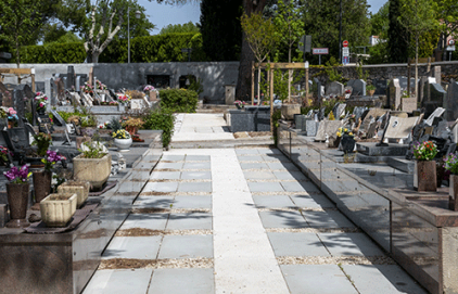 Des travaux au cimetière des Milles