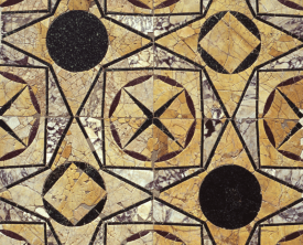 Opus sectile - Marqueterie de marbre 1.78m de côté - Maison au Grand (…)