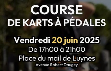 Course de kart à pédales à Luynes