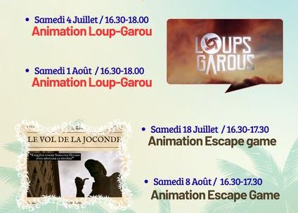 Animation Loup-Garou et escape Game