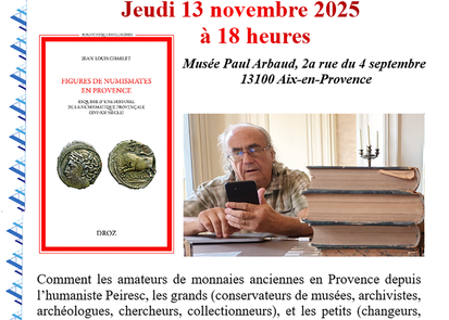 Les Jeudis à l'Académie : Figures numismatiques de Provence