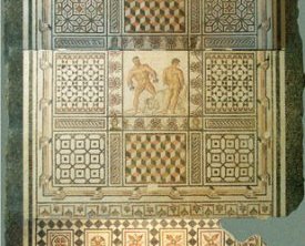 Ensemble de la mosaïque Entelle et Darès