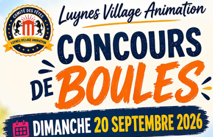 Concours de pétanque à Luynes