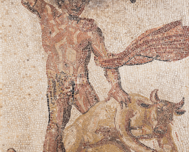 Mosaïque de Thésée et le Minotaure - 0.95 x 0.87 m - Enclos Sylvacane 1790