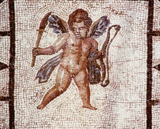 Détail de la mosaïque à la volière 2