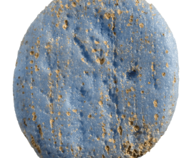 Intaille Silhouette debout - Verre bleu clair 7,5 x 5 x 2,5 mm - Antiquité (…)