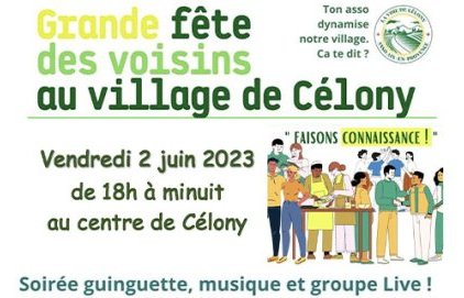Grande fête des voisins à Célony