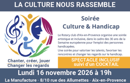 Soirée Culture et Handicap