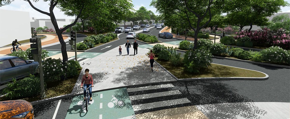Réaménagement de la RD8n / Rond-point de la 4ème région aérienne - Av. de l'Arc de Meyran
