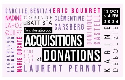 Les dernières acquisitions et donations au musée du Pavillon de (...)