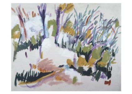 Peintures de Miriam Hartmann : Forêts cezanniennes #2