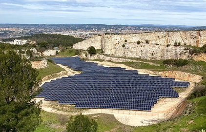 Une centrale solaire installée sur Aix